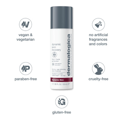 Dermalogica Dynamic Skin Recovery SPF 50 Face Moisturiser & Sunscreen With Oleosome Technology
