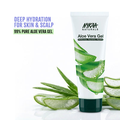 Nykaa Naturals Aloe Vera Gel - Hydrates & Soothes Skin, Repairs and Nourishes Hair for Healthy Glow