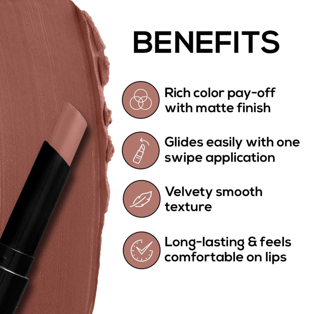 Renee Cosmetics Very Matte Lipstick - Spice