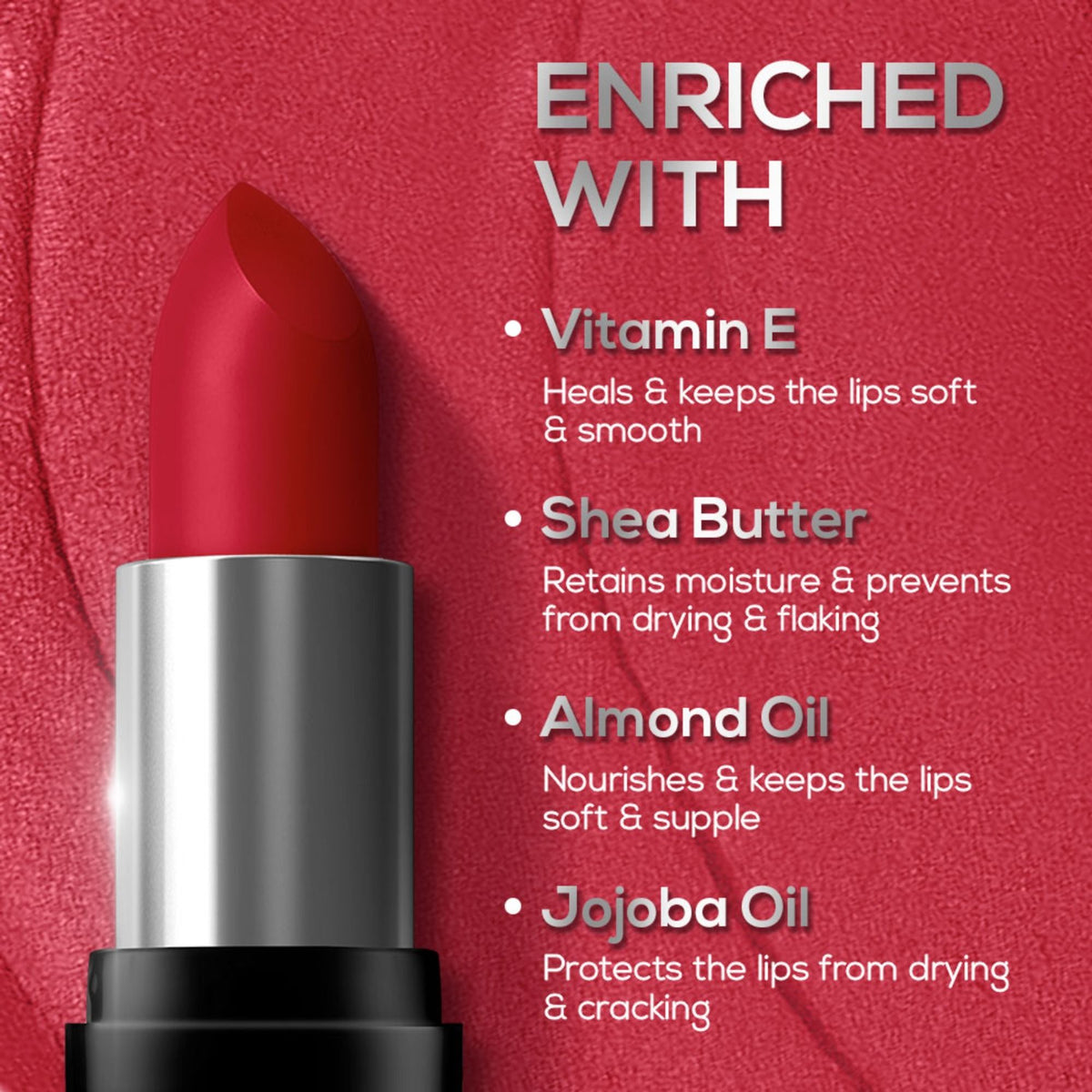 Renee Prime Matte Lipstick - 02 Rustic Red