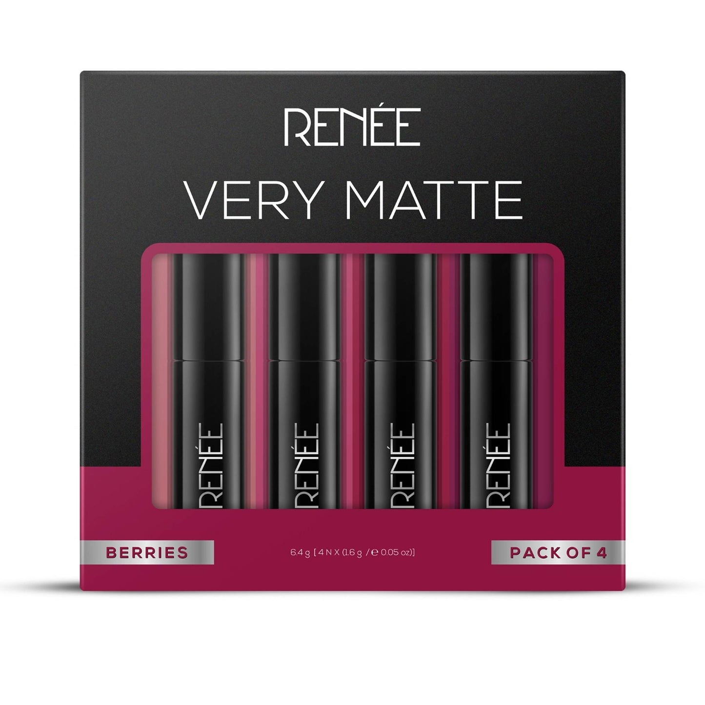 RENEE Very Matte Lipstick Combo of 4 - Berries
