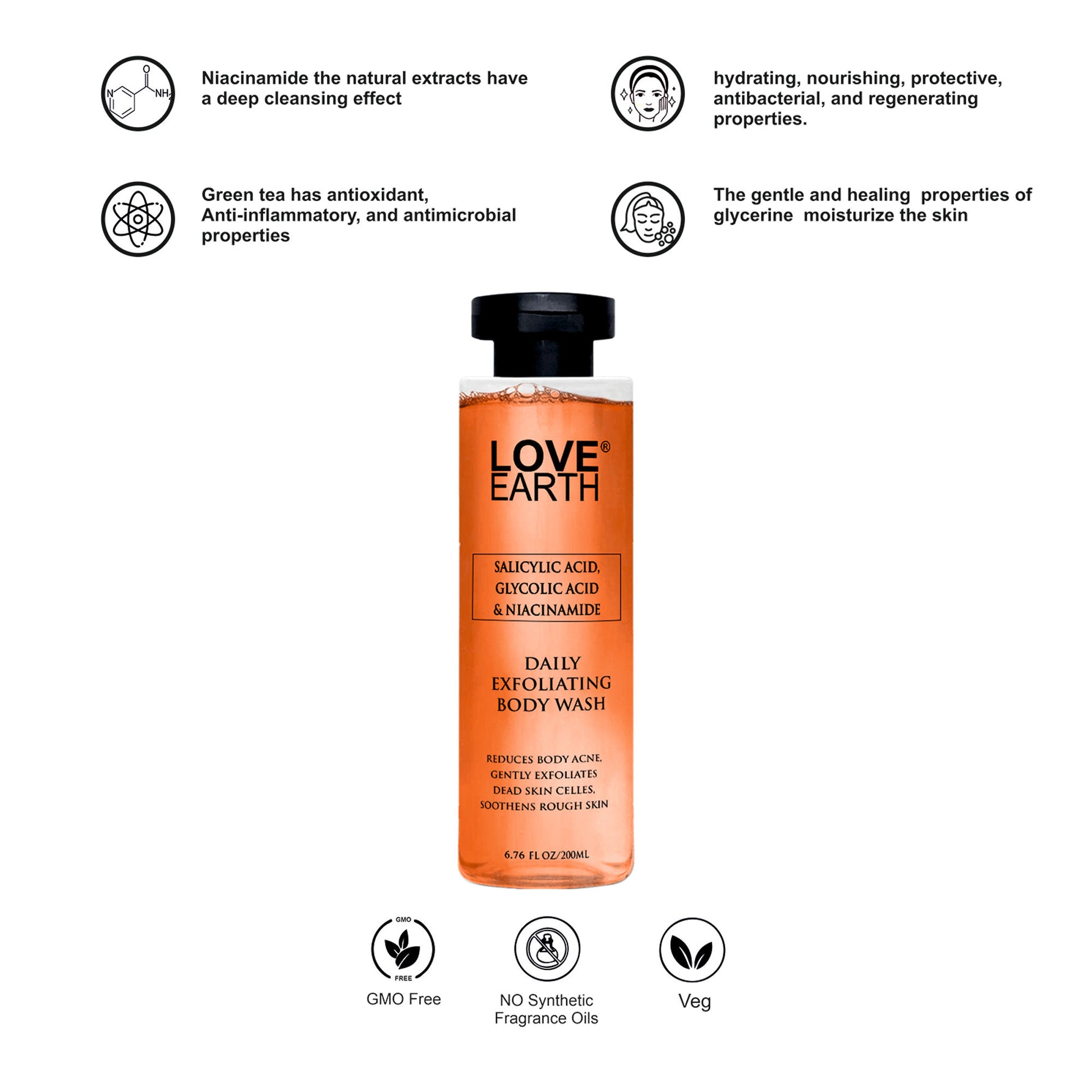 Love Earth Daily Exfoliating Body Wash