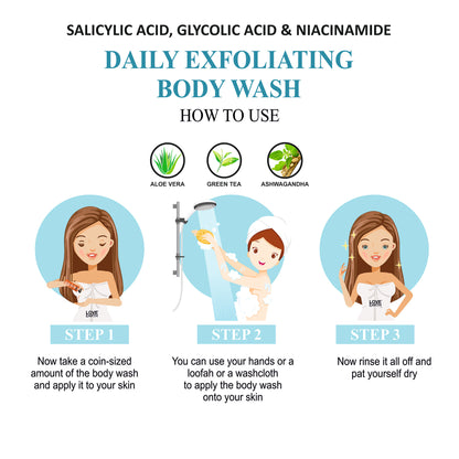 Love Earth Daily Exfoliating Body Wash
