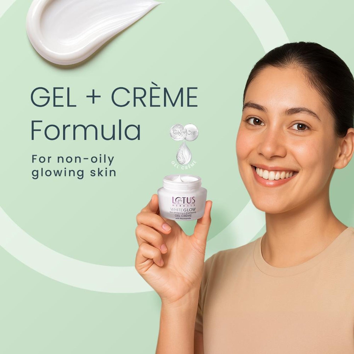 Lotus Herbals WhiteGlow Skin Whitening & Brightening Gel Cream|With Niacinamide|All Skin Types