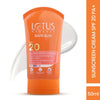 Lotus Herbals SafeSun Sunscreen Cream SPF 20 PA+ ,Berry & Fennel Seed Extracts,Waterproof & Oil-free