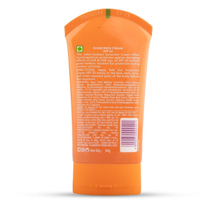 Lotus Herbals SafeSun Sunscreen Cream SPF 20 PA+ ,Berry & Fennel Seed Extracts,Waterproof & Oil-free