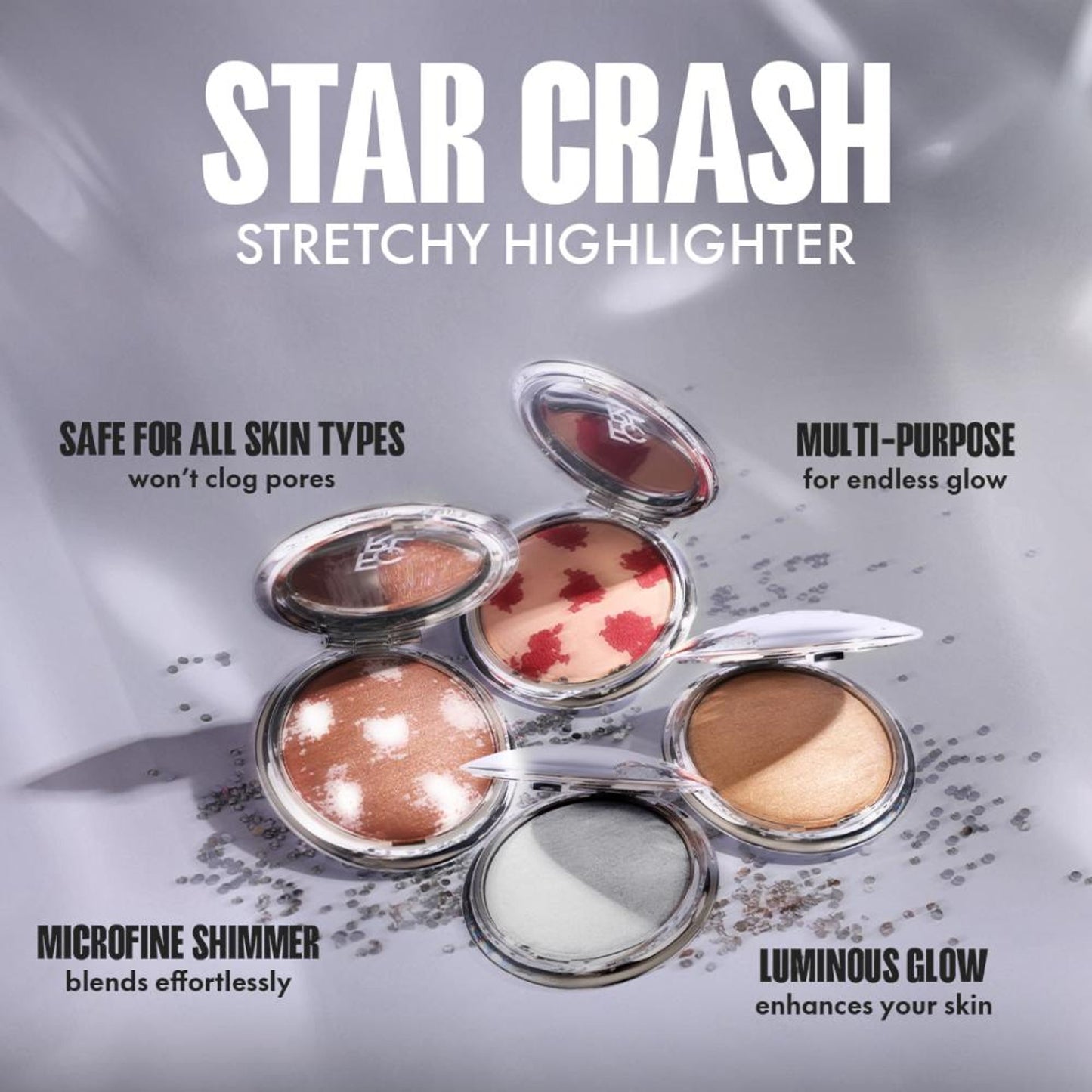 Focallure Star Crash Stretchy Highlighter - Pk02 Rosettes Light