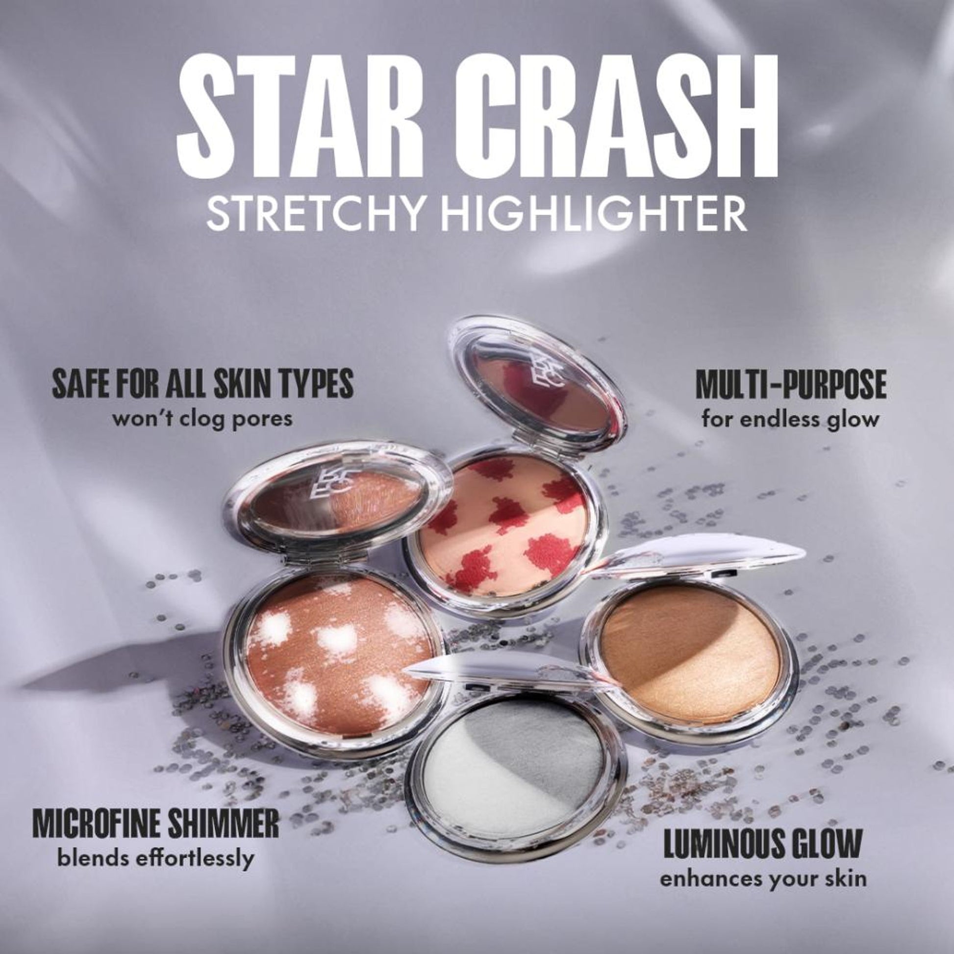 Focallure Star Crash Stretchy Highlighter - Pk02 Rosettes Light