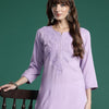 Indyancart IE Floral Embroidered Thread Work Kurta