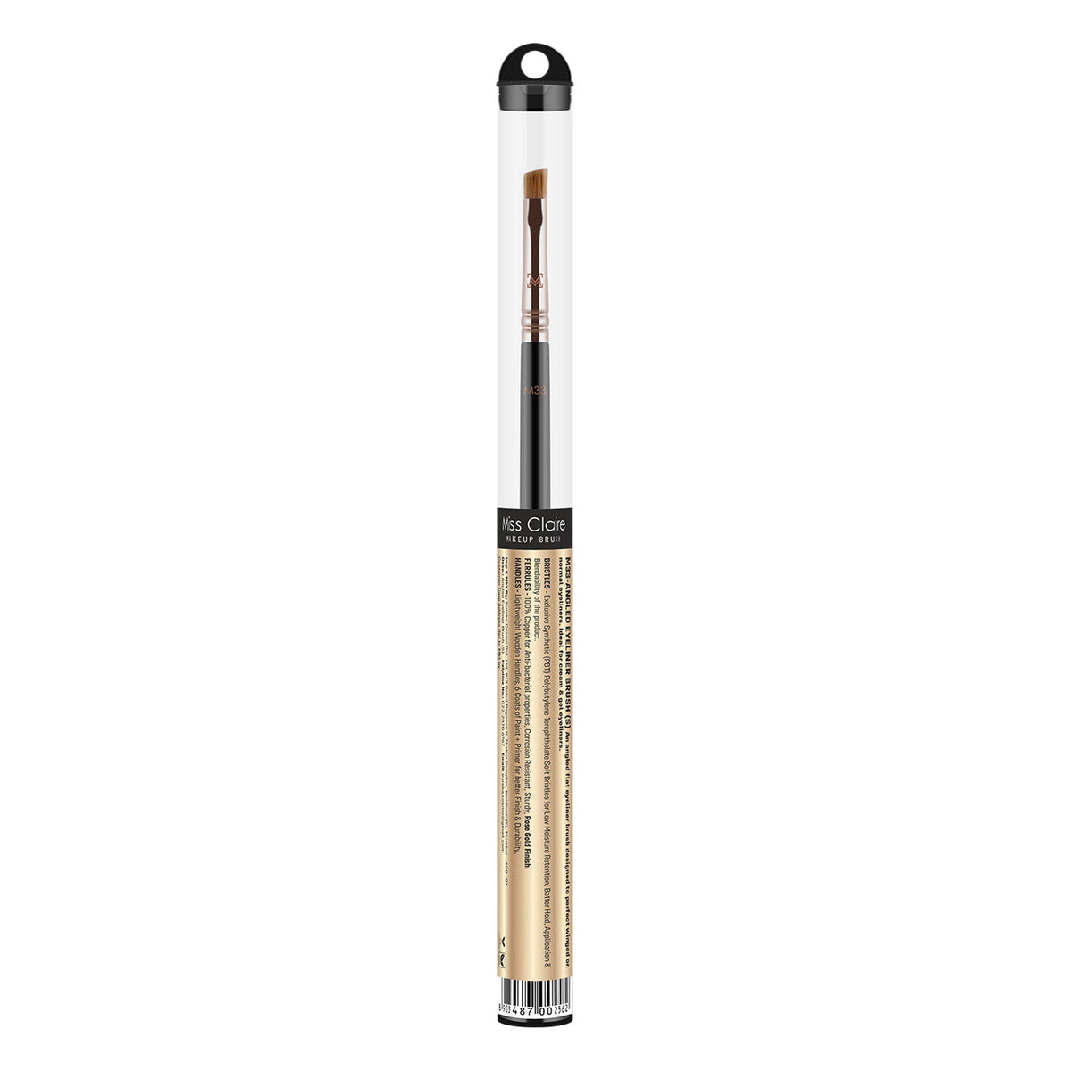 Miss Claire M33 - Angled Eyeliner Brush (S) - Rose Gold