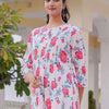 Dhiyona IE Printed Pure Cotton Tunic & Trousers Co-Ord Set