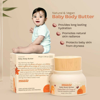 Maate Baby Body Butter Enriched with Pure Kokum Butter and Saffron Oil - Indyancart