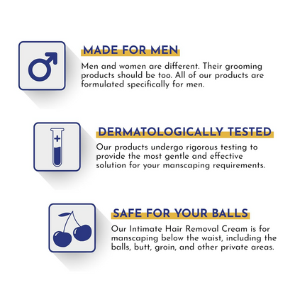 Mannlich Intimate Private Hair Removal Cream For Men