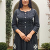 Indyancart IE Floral Embroidered A-Line Co-Ords Set