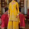 Dhiyona IE Ethnic Motifs Embroidered Straight Mirror Work Kurta With Palazzos & Dupatta