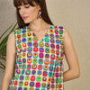Indyancart IE Women Printed Regular Pure Cotton Kurta with Trousers