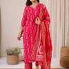 Dhiyona IE Women Ethnic Motifs Printed Regular Kurta with Trousers & Dupatta