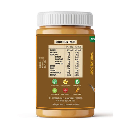 Oye Healthy Peanut Butter Natural Honey Combo Pack of 2 (850gm+340gm)