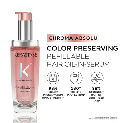 Kérastase Chroma Absolu Hair Oil-In-Serum For Colour Treated Hair, 93% Colour Preservation