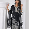 Dhiyona VA Women's Floral Printed Regular Thread Work Pure Cotton Kurta with Trousers & With Dupatta