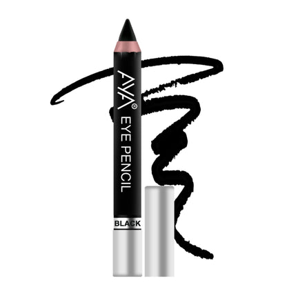 Black AYA Eye Pencil for Kajal and Eyeliner, showing the sleek pencil with sharp tip ready for application.