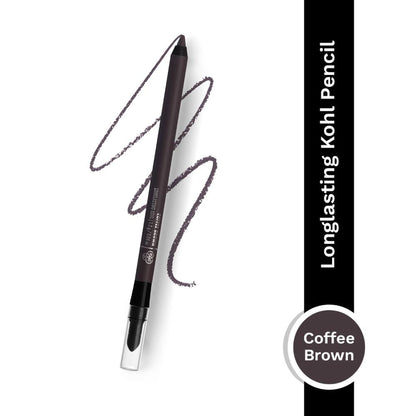 PAC Longlasting Kohl Pencil - Waterproof Intense Payoff, One Swipe Application - Coffee Brown