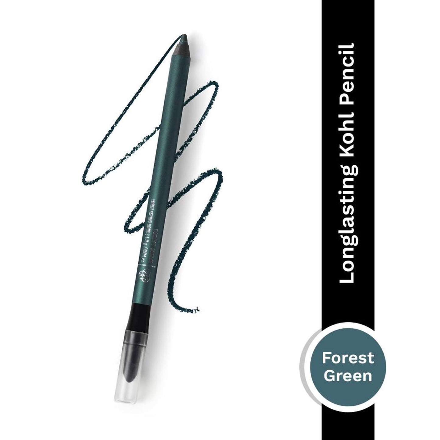 PAC Longlasting Kohl Pencil - Waterproof Intense Payoff, One Swipe Application - Forest Green