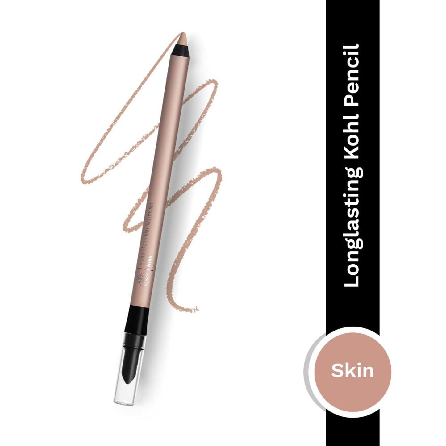 PAC Longlasting Kohl Pencil - Waterproof Intense Payoff, One Swipe Application - Skin