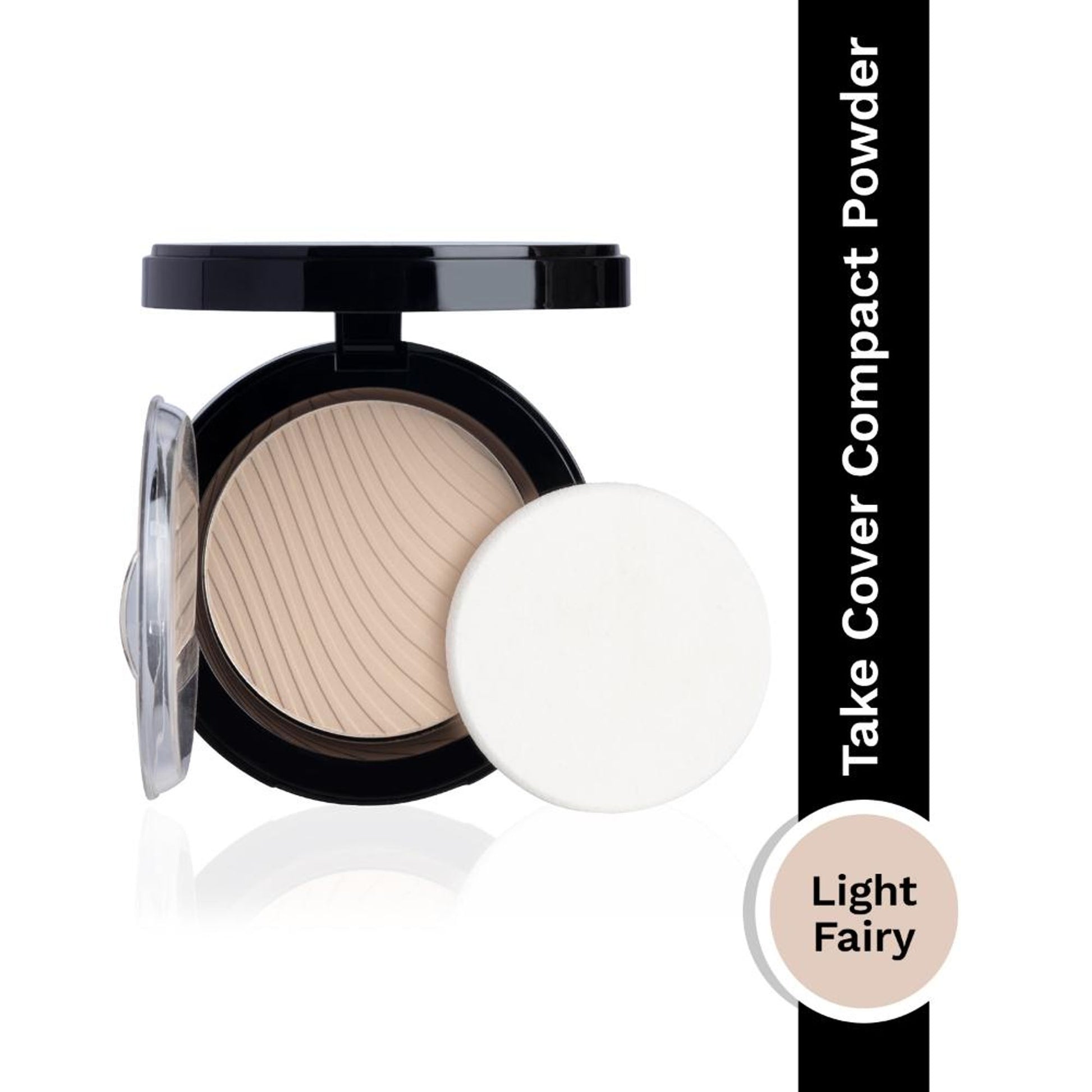 PAC Take Cover Compact Powder - Longlasting Full Coverage, Soft Matte Finish - 01 light Fairy