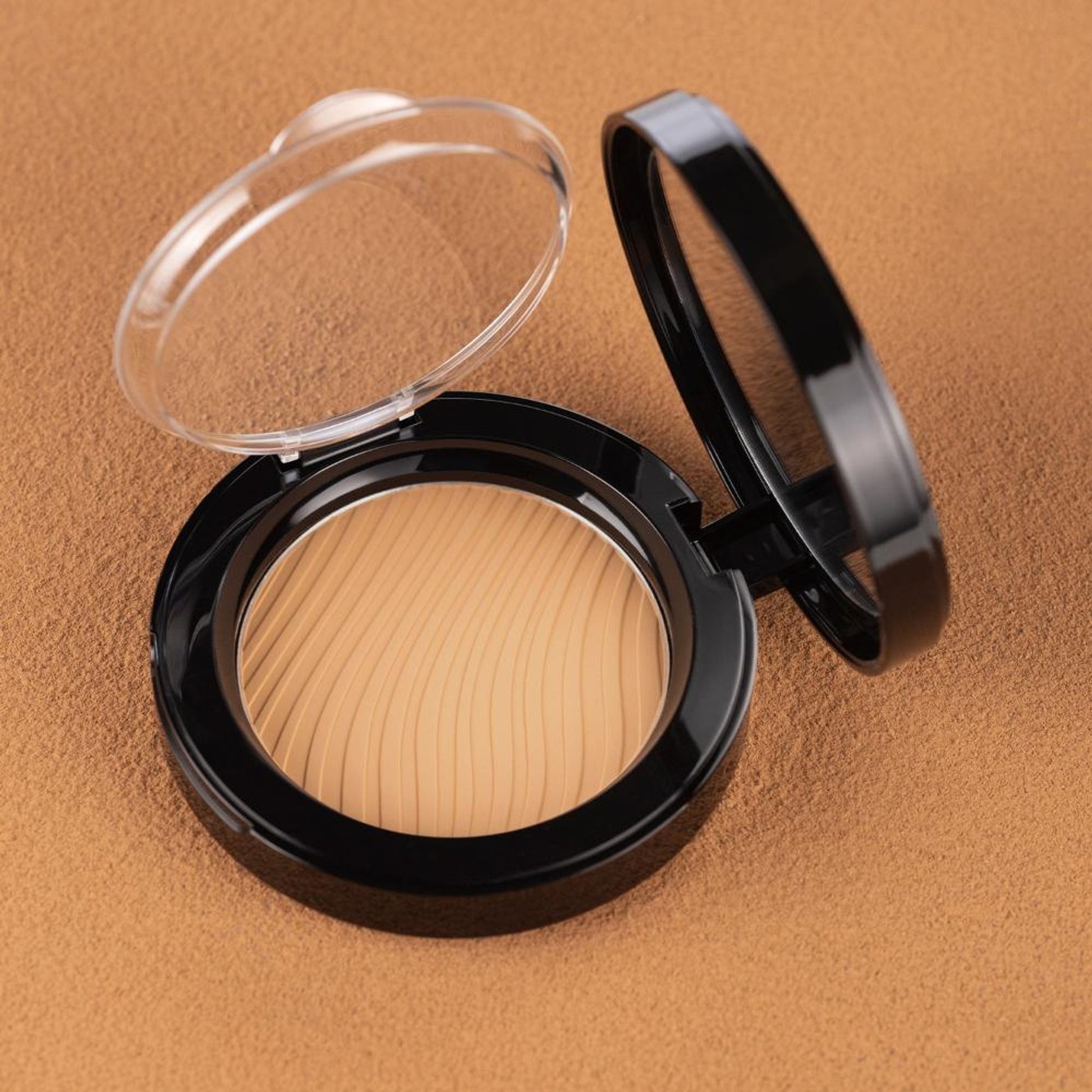 PAC Take Cover Compact Powder - Longlasting Full Coverage, Soft Matte Finish - 17 toffee Trip