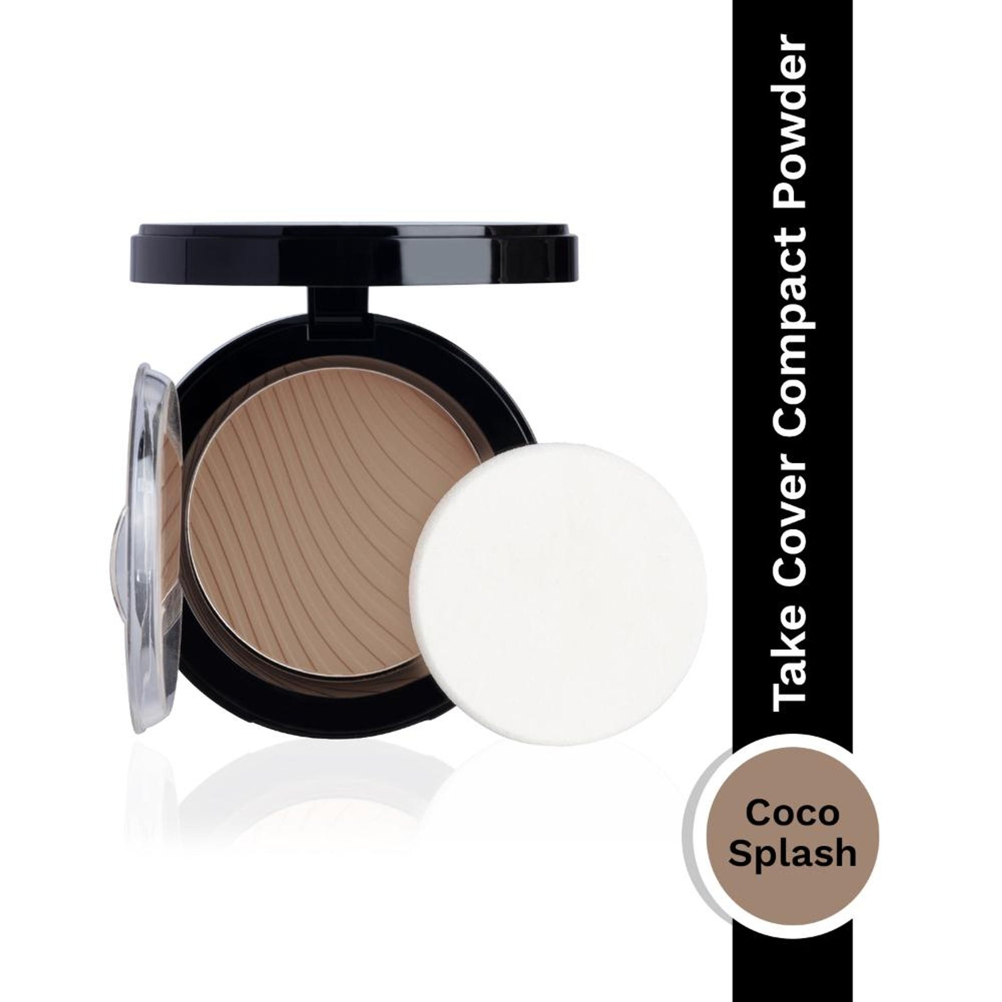 PAC Take Cover Compact Powder - Longlasting Full Coverage, Soft Matte Finish - 20 coco Splash