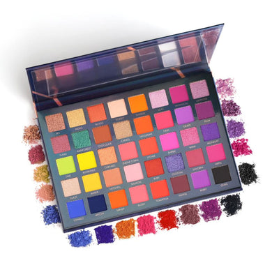 PAC Vibe Eyeshadow Palette X40 Season 1 - Blendable Formula, Intense Color Payoff, Richly Pigmented