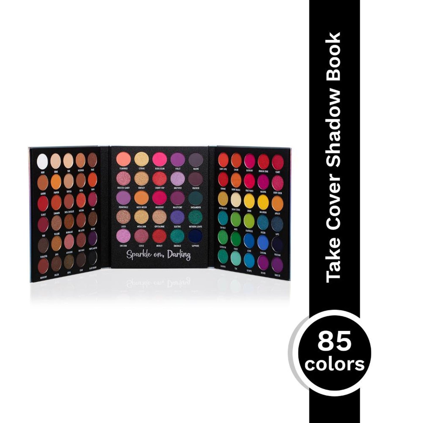 PAC Take Cover Eyeshadow Book Palette - Versatile MUA Palette, Highly Pigmented Blends Effortlessly