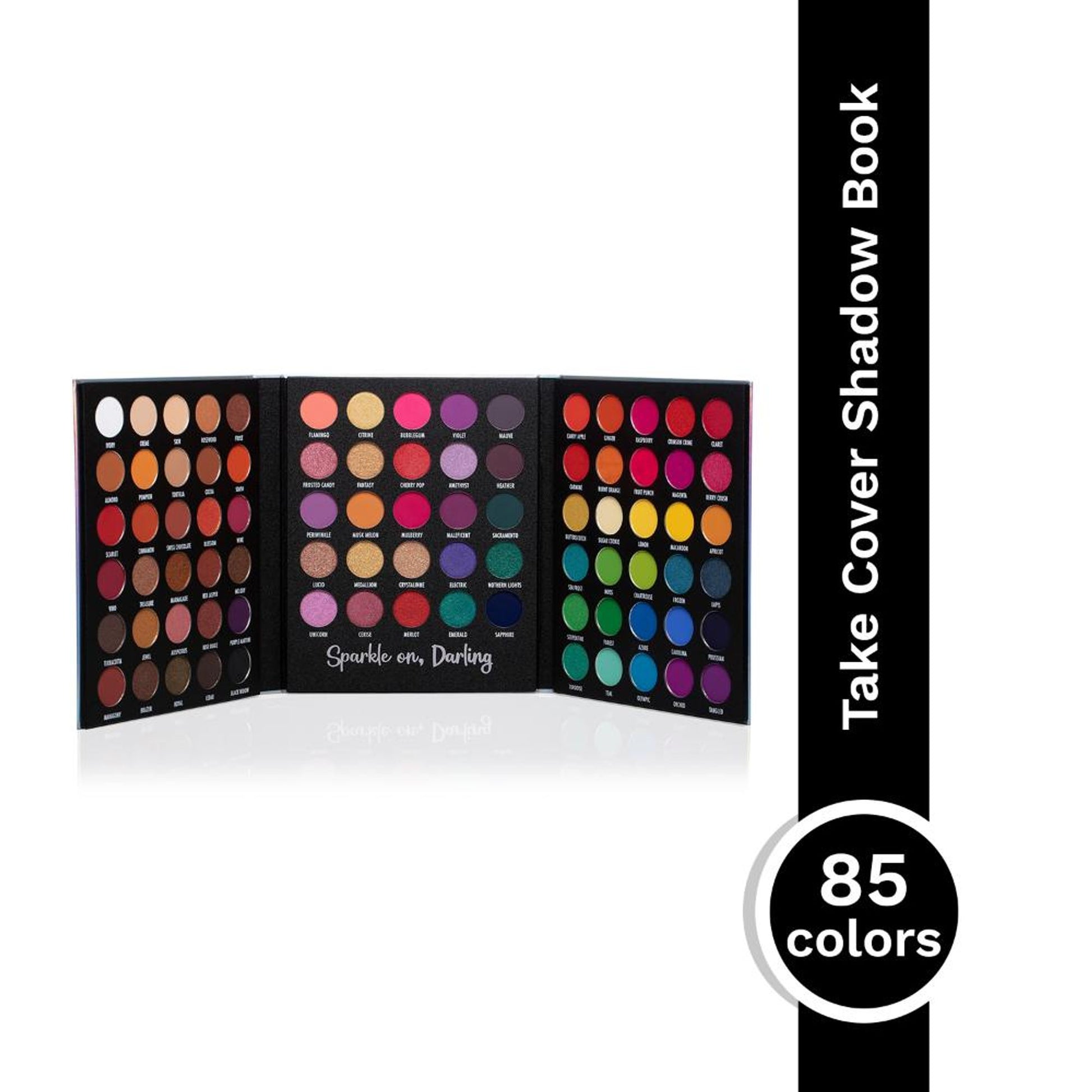 PAC Take Cover Eyeshadow Book Palette - Versatile MUA Palette, Highly Pigmented Blends Effortlessly