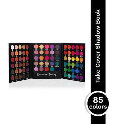 PAC Take Cover Eyeshadow Book Palette - Versatile MUA Palette, Highly Pigmented Blends Effortlessly