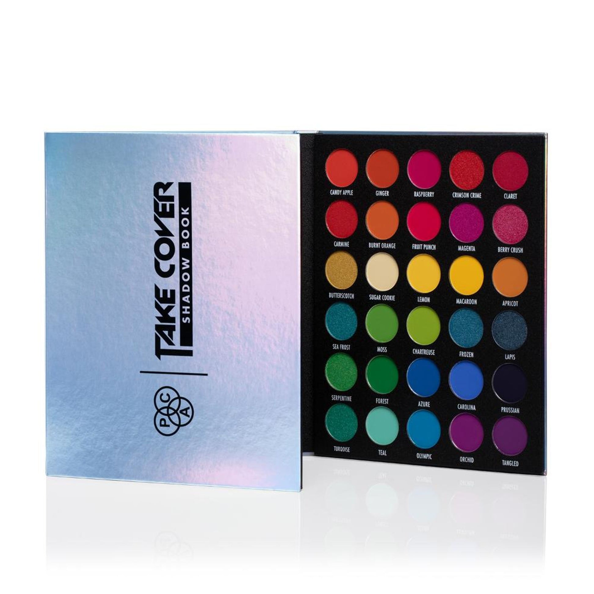 PAC Take Cover Eyeshadow Book Palette - Versatile MUA Palette, Highly Pigmented Blends Effortlessly