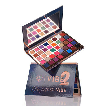 PAC Vibe Eyeshadow Palette X40 Season 2 - Blendable Formula, Intense Color Payoff, Richly Pigmented