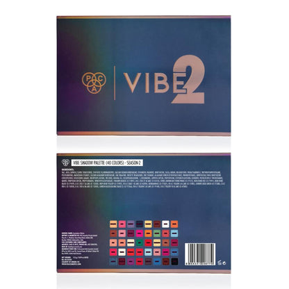 PAC Vibe Eyeshadow Palette X40 Season 2 - Blendable Formula, Intense Color Payoff, Richly Pigmented