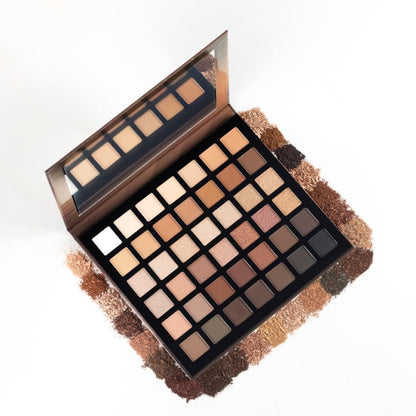 PAC Prism Eyeshadow Palette X42 Neutrals - High Impact Mattes Pearls & Shimmers, Blendable Formula