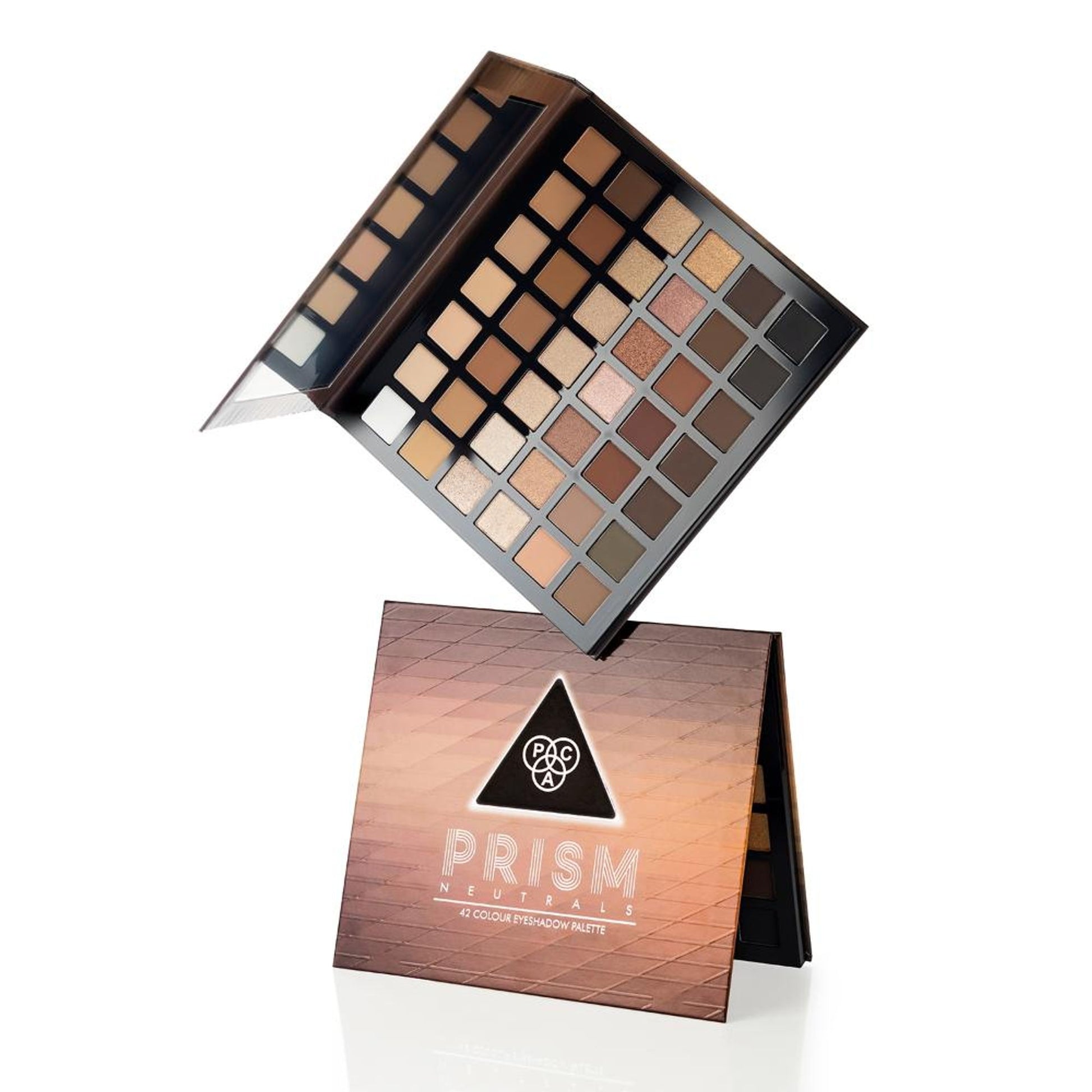 PAC Prism Eyeshadow Palette X42 Neutrals - High Impact Mattes Pearls & Shimmers, Blendable Formula