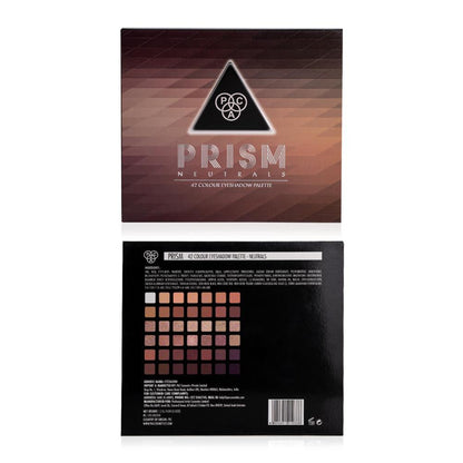 PAC Prism Eyeshadow Palette X42 Neutrals - High Impact Mattes Pearls & Shimmers, Blendable Formula