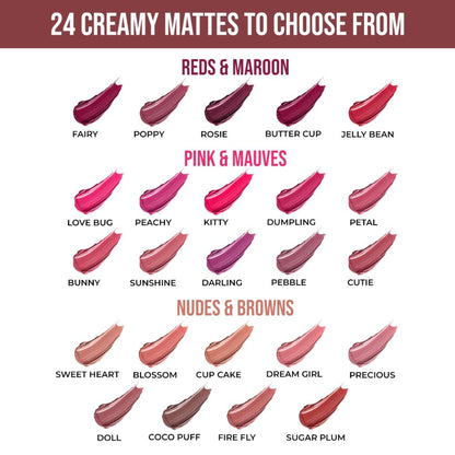 Insight Cosmetics Creme Matte Mousse, 12hr Long Stay & Smudge Proof - Sugar Plum