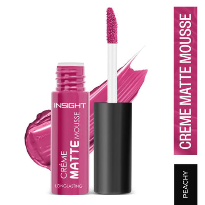 Insight Cosmetics Creme Matte Mousse, 12hr Long Stay & Smudge Proof - Peachy