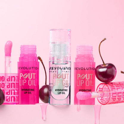 Makeup Revolution Pout Lip Oil - Lychee Clear