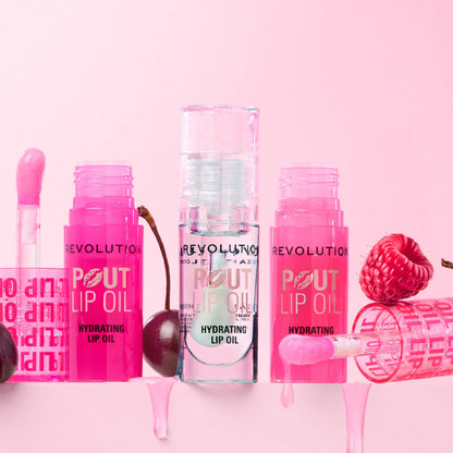 Makeup Revolution Pout Lip Oil - Raspberry Pink