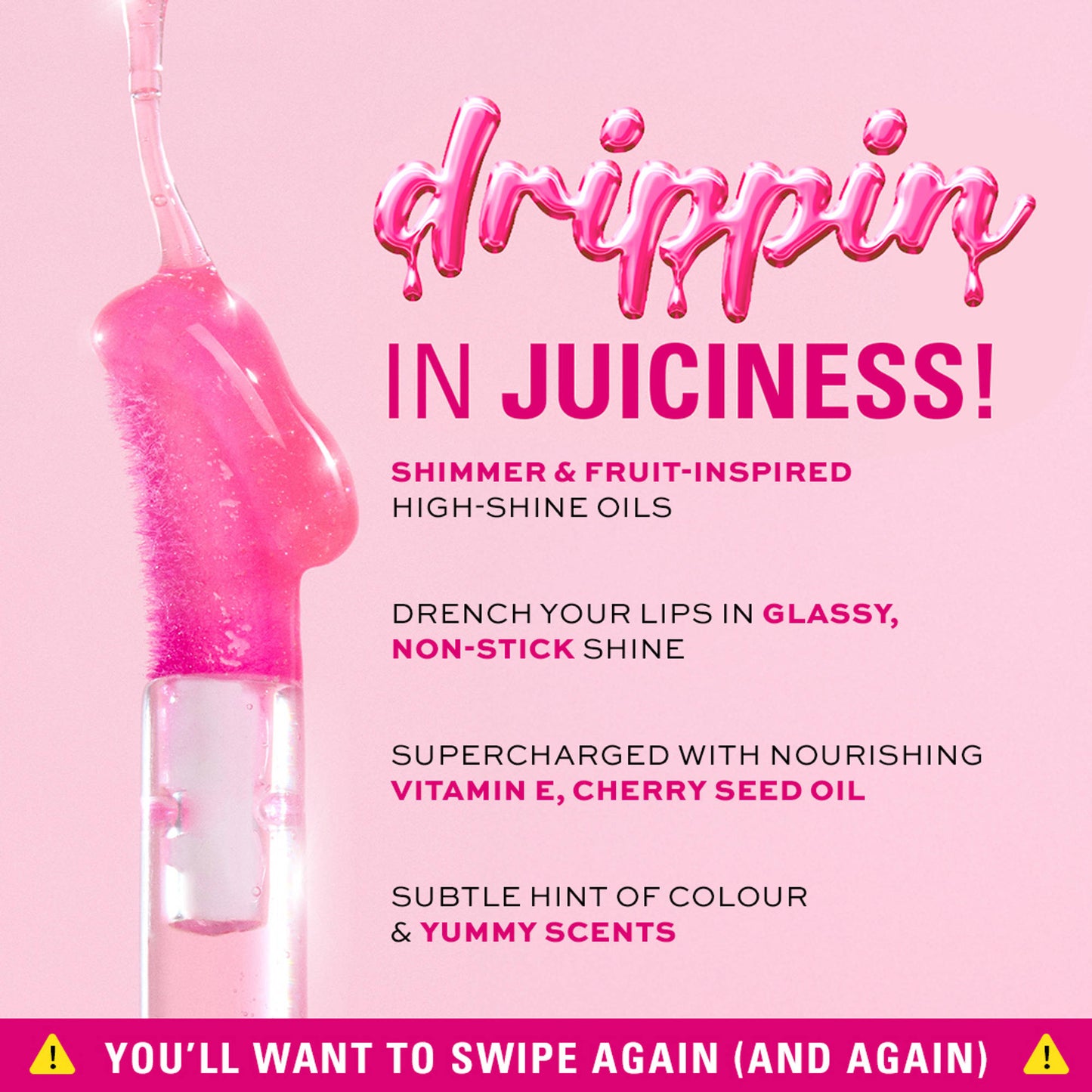 Makeup Revolution Pout Lip Oil - Juicy Peach