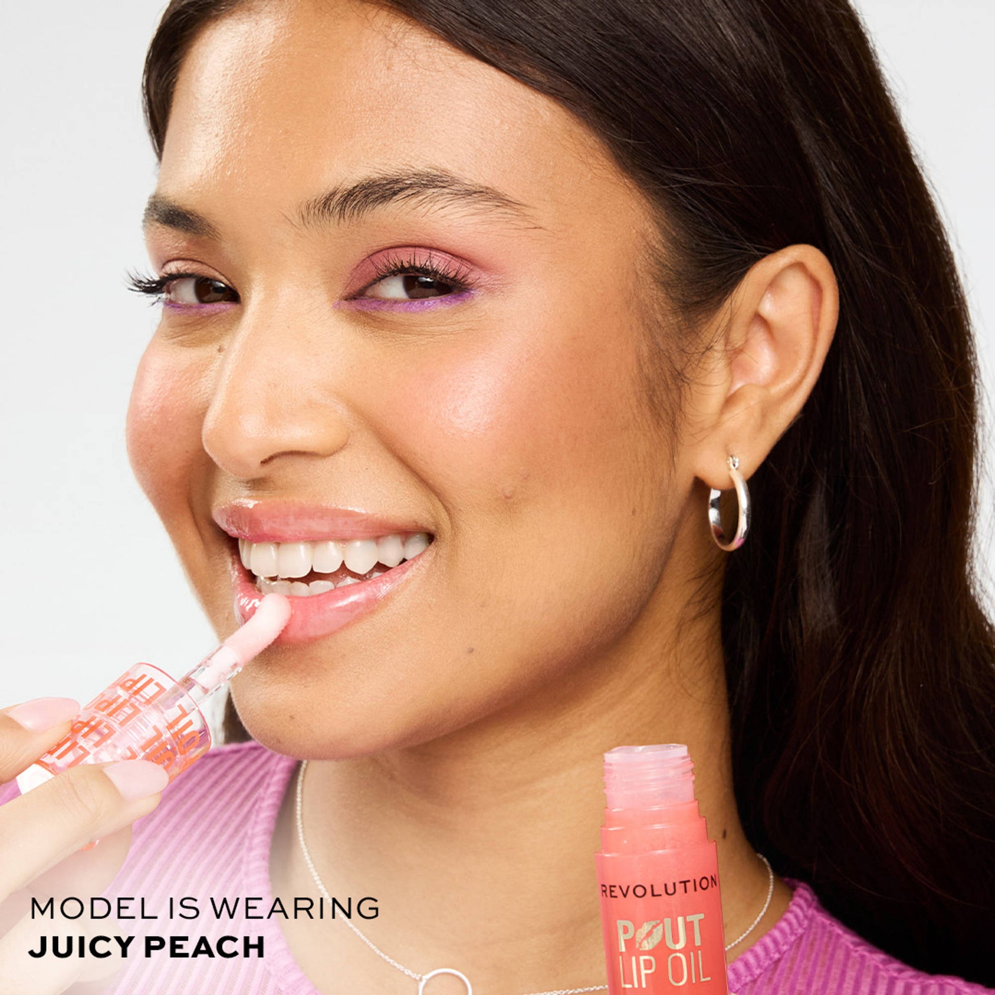 Makeup Revolution Pout Lip Oil - Juicy Peach