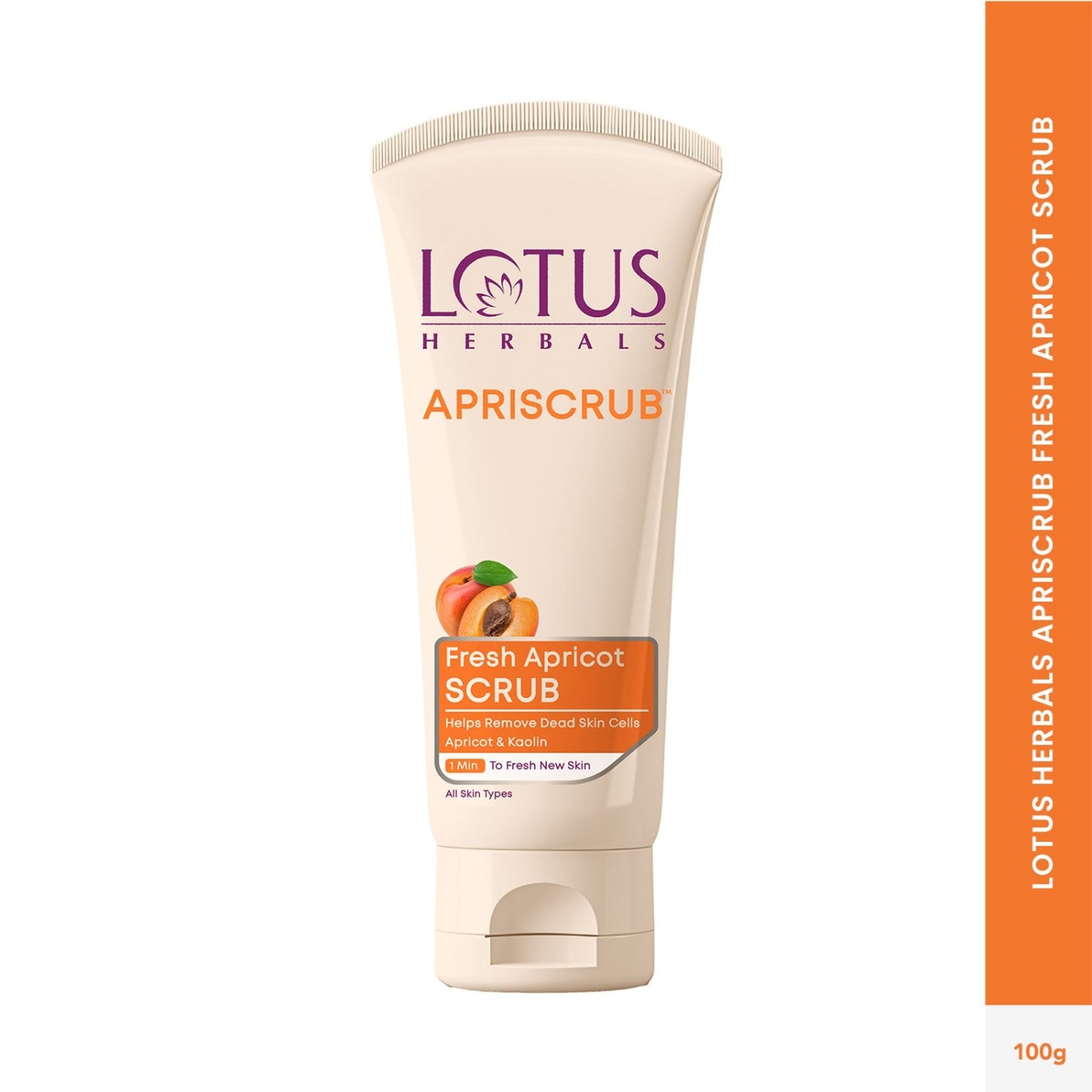 Lotus Herbals Apriscrub Fresh Apricot Face Scrub Natural Exfoliating & Chemical Free, All Skin Types
