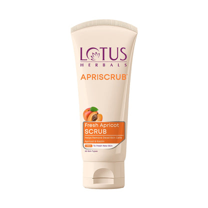 Lotus Herbals Apriscrub Fresh Apricot Scrub Natural Exfoliating Face Scrub Chemical Free
