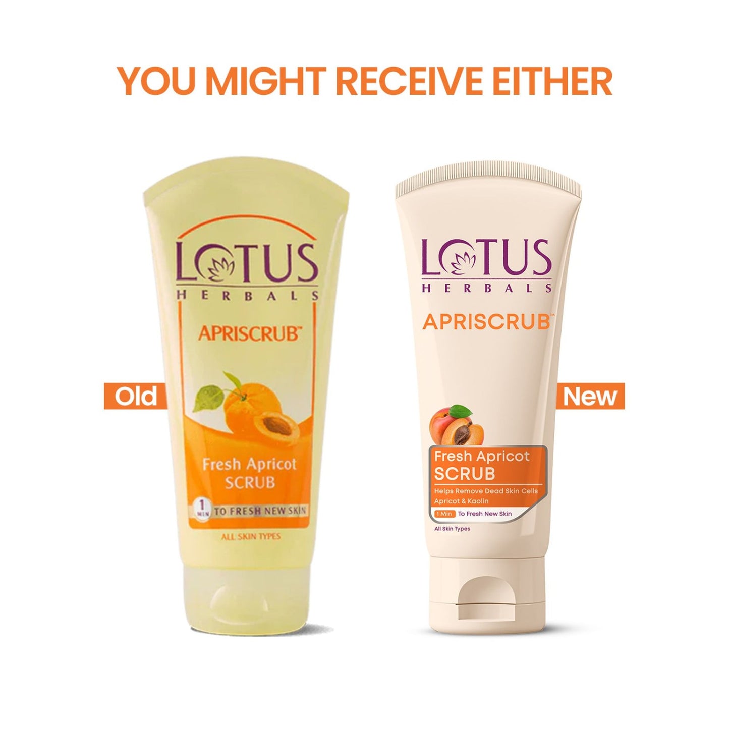 Lotus Herbals Apriscrub Fresh Apricot Scrub Natural Exfoliating Face Scrub Chemical Free